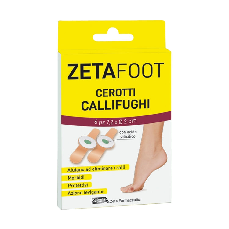 Zeta Farmaceutici - Zeta Foot - Cerotti Callifughi - Aiutano Ad Eliminare I Calli - Morbidi-Protettivi-Azione Levigante