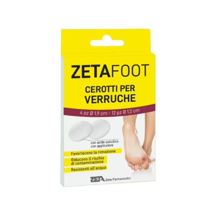 Zeta Farmaceutici - Zeta Foot - Cerotti Per Verruche - Favoriscono La Rimozione - Riducono Il Rischio Di Contaminazione - Resistenti All'Acqua